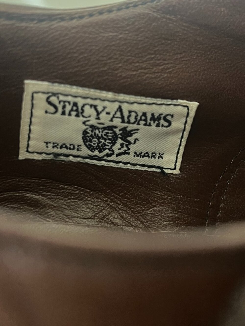 VTG Stacy Adams Men's 10D Brown Leather Oxford Lace Up Professional Work Dapper - Picture 2 of 8